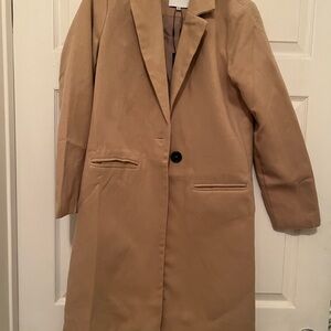 Fashion Nova Tan Coat